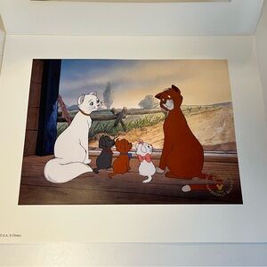Disney Aristocats 1996 Lithograph Print